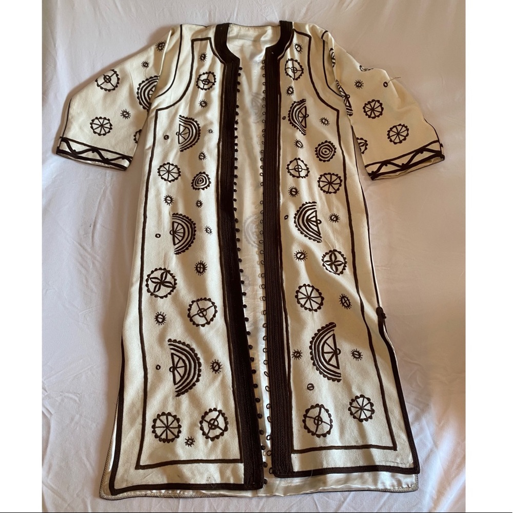 Moroccan Full Length Embroidered Coat